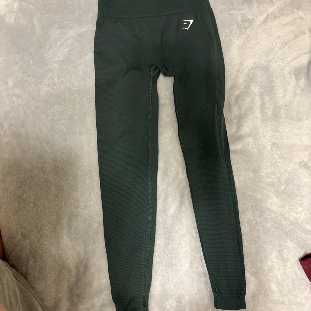Dark Green High-Waisted Leggings